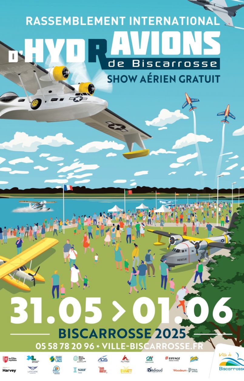 Direction Biscarrosse o le Rassemblement International dHydravions revient les 31 mai et 1er juin. Un vnement arien incontournable, entre hommage au pass de Latcore et envoles spectaculaires pour petits et grands.